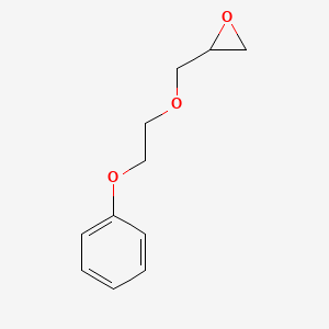 molecular formula C11H14O3 B15344867 2-(2-Phenoxyethoxymethyl)oxirane CAS No. 54140-67-9