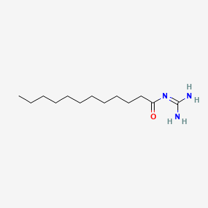 molecular formula C13H27N3O B15344874 N-Amidinododecanamide CAS No. 5634-27-5