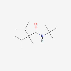 molecular formula C13H27NO B15344884 N-(tert-Butyl)-2-isopropyl-2,3-dimethylbutyramide CAS No. 59410-25-2