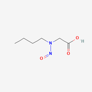 molecular formula C6H12N2O3 B15344955 Glycine, N-butyl-N-nitroso- CAS No. 61864-02-6