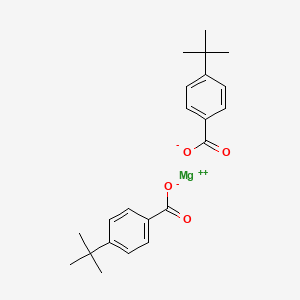 molecular formula C22H26MgO4 B15345036 Benzoic acid, 4-(1,1-dimethylethyl)-, magnesium salt CAS No. 52509-83-8