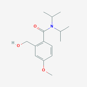molecular formula C15H23NO3 B15345042 N,N-Diisopropyl-2-hydroxymethyl-4-methoxybenzamide CAS No. 253308-75-7