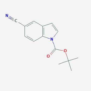 molecular formula C14H14N2O2 B153451 1-Boc-5-cyanoindole CAS No. 475102-10-4