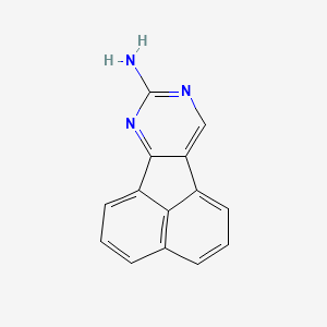 molecular formula C14H9N3 B15345196 Acenaphtho[1,2-d]pyrimidin-8-amine CAS No. 74836-66-1
