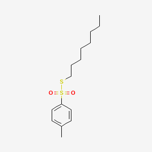 molecular formula C15H24O2S2 B15345260 S-Octyl p-toluenethiosulfonate CAS No. 7559-53-7