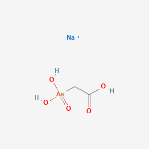 molecular formula C2H5AsNaO5+ B15345425 Sodium;2-arsonoacetic acid 