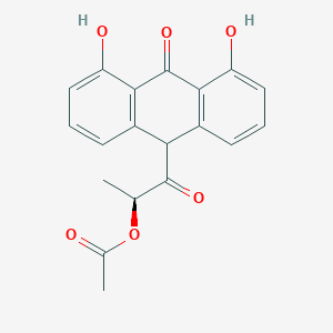 molecular formula C19H16O6 B153455 10-Acetyllactyldithranol CAS No. 128864-31-3