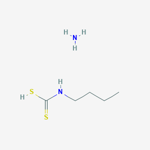 molecular formula C5H14N2S2 B15345507 Butylcarbonimidodithioic acid--ammonia (1/1) CAS No. 59086-73-6