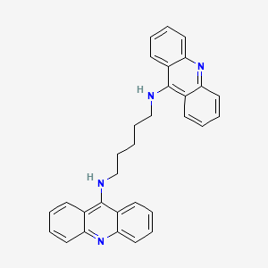 molecular formula C31H28N4 B15345514 N,N'-Bis(9-acridinyl)-1,5-pentanediamine CAS No. 61732-86-3