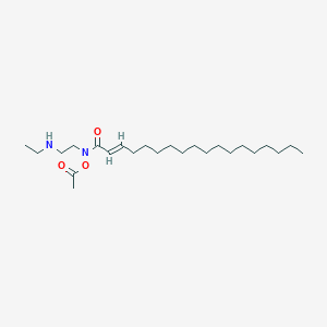 molecular formula C24H46N2O3 B15345569 acetic acid; N-[2-(2-hydroxyethylamino)ethyl]octadecanamide 