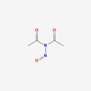 molecular formula C4H6N2O3 B15345803 Acetamide, N-acetyl-N-nitroso- CAS No. 61886-92-8