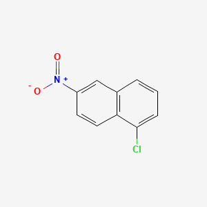 molecular formula C10H6ClNO2 B15345885 1-Chloro-6-nitronaphthalene CAS No. 56961-36-5
