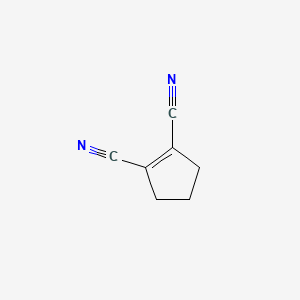 molecular formula C7H6N2 B15345937 Cyclopent-1-ene-1,2-dicarbonitrile CAS No. 54095-53-3