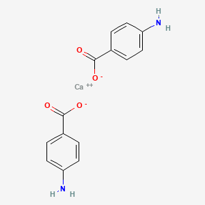 molecular formula C14H12CaN2O4 B15345945 calcium;4-aminobenzoate CAS No. 60154-17-8