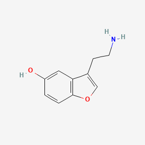 molecular formula C10H11NO2 B15346107 3-(2-aminoethyl)-5-Benzofuranol 