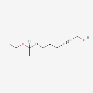 molecular formula C10H18O3 B15346143 6-(1-Ethoxyethoxy)hex-2-yn-1-ol CAS No. 61565-20-6
