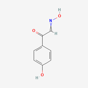molecular formula C8H7NO3 B15346173 Benzeneacetaldehyde, 4-hydroxy-alpha-oxo-, aldoxime CAS No. 22288-50-2