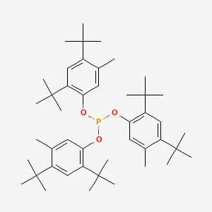 molecular formula C45H69O3P B15346226 Tris(2,4-ditertbutyl-5-methylphenyl) phosphite CAS No. 68922-23-6