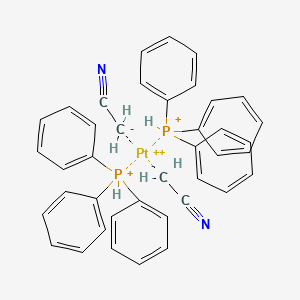 molecular formula C40H36N2P2Pt+2 B15346239 Acetonitrile;platinum(2+);triphenylphosphanium 
