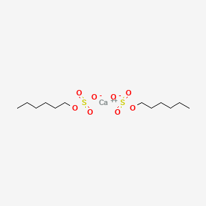 molecular formula C12H26CaO8S2 B15346262 Sulfuric acid, monohexyl ester, calcium salt CAS No. 71317-39-0