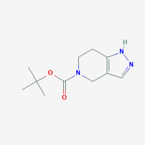 molecular formula C11H17N3O2 B153463 tert-butyl 6,7-dihydro-1H-pyrazolo[4,3-c]pyridine-5(4H)-carboxylate CAS No. 230301-11-8