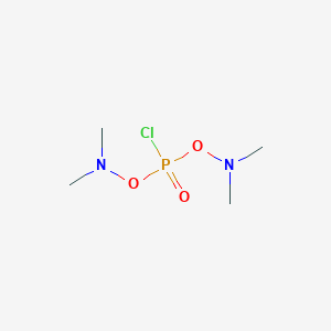 molecular formula C4H12ClN2O3P B15346312 N-[chloro(dimethylaminooxy)phosphoryl]oxy-N-methylmethanamine 
