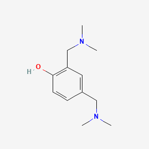 molecular formula C12H20N2O B15346323 2,4-Bis[(dimethylamino)methyl]phenol CAS No. 5424-54-4