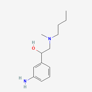 molecular formula C13H22N2O B15346517 alpha-(m-Aminophenyl)-beta-butylmethylaminoethanol CAS No. 106652-65-7