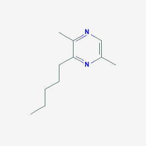 molecular formula C11H18N2 B15346634 2,5-Dimethyl-3-pentylpyrazine CAS No. 56617-69-7