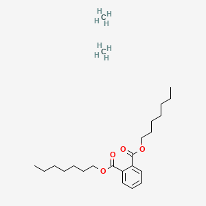 molecular formula C24H42O4 B15346635 Diheptyl benzene-1,2-dicarboxylate;methane 