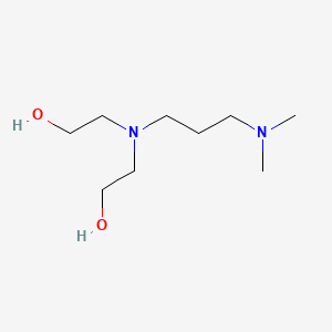 molecular formula C9H22N2O2 B15346672 Ethanol, 2,2'-[[3-(dimethylamino)propyl]imino]bis- CAS No. 57567-83-6