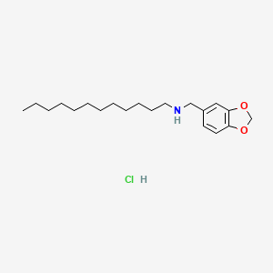 molecular formula C20H34ClNO2 B15346851 N-(1,3-benzodioxol-5-ylmethyl)dodecan-1-amine;hydrochloride CAS No. 5461-45-0