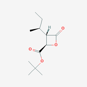 molecular formula C12H20O4 B15346914 3-sec-Butyl-4-oxo-oxetane-2-carboxylic acid tert-butyl ester CAS No. 692778-51-1