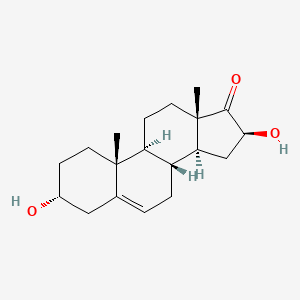 molecular formula C19H28O3 B15346936 3a,16b-Dihydroxyandrostenone CAS No. 60828-06-0