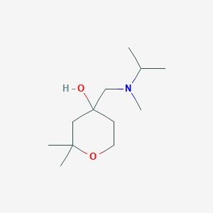 molecular formula C12H25NO2 B15347030 Tetrahydro-2,2-dimethyl-4-[[methyl(1-methylethyl)amino]methyl]-2H-pyran-4-OL 