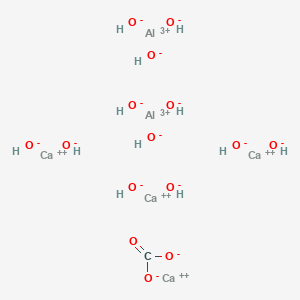 molecular formula CH12Al2Ca4O15 B15347096 Calcium aluminum hydroxyl carbonate CAS No. 65997-16-2