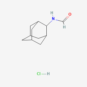 molecular formula C11H18ClNO B15347218 Formamide, N-(2-adamantyl)-, hydrochloride CAS No. 74525-97-6