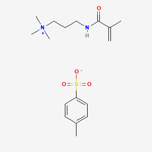 molecular formula C17H28N2O4S B15347257 Methacryloylaminopropyltrimethylammonium p-toluenesulfonate 