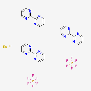 molecular formula C24H18F12N12P2Ru B15347402 Ru(bpm)3(PF6)2 