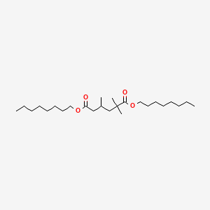 molecular formula C25H48O4 B15347497 Dioctyl 2,2,4-trimethyladipate CAS No. 68975-81-5