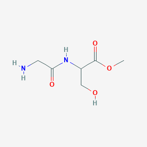 molecular formula C6H12N2O4 B15347499 Methyl glycyl-L-serinate CAS No. 66328-96-9