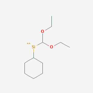 molecular formula C11H22O2Si B15347506 Cyclohexyldiethoxy(methyl)silane 
