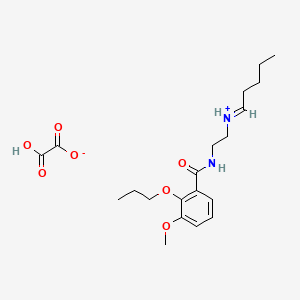 molecular formula C20H30N2O7 B15347521 N-(2-Pentylideneaminoethyl)-2-propoxy-3-methoxybenzamide oxalate CAS No. 63906-85-4