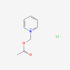 molecular formula C8H10ClNO2 B15347593 Acetoxymethylpyridinium chloride CAS No. 63905-97-5