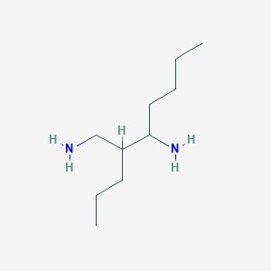 molecular formula C10H24N2 B15347602 2-Propylheptane-1,3-diamine CAS No. 94226-15-0