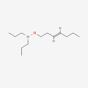 molecular formula C13H27AlO B15347735 Aluminum, ((3E)-3-hepten-1-olato)dipropyl- CAS No. 68912-14-1