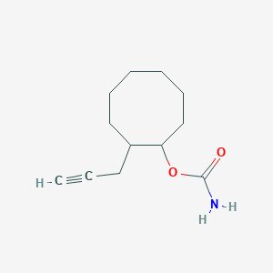 molecular formula C12H19NO2 B15347750 1-(2-Propynyl)cyclooctanol carbamate CAS No. 91553-92-3