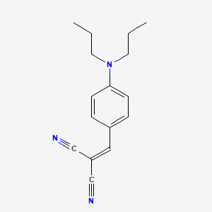 molecular formula C16H19N3 B15347832 [4-(Dipropylamino)benzylidene]propanedinitrile 