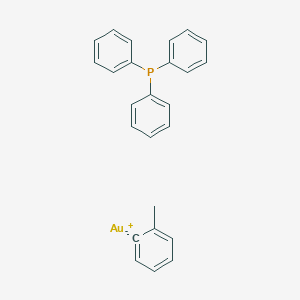 molecular formula C25H22AuP B15347845 (2-Methylphenyl)(triphenylphosphine)gold 