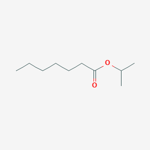 molecular formula C10H20O2 B15347874 Heptanoic acid, 1-methylethyl ester CAS No. 34997-46-1